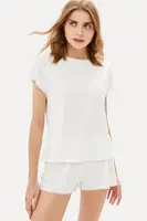 Dámské bambusové pyžamo MIRANDA L Krémová