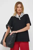 Bavlněné tričko United Colors of Benetton černá barva