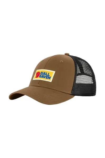 Kšiltovka Fjallraven Vardag zelená barva, s aplikací