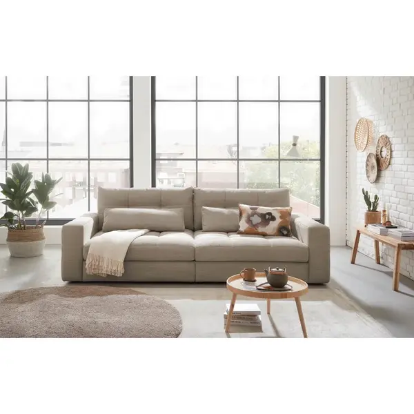 Livetastic POHOVKA BIG SOFA, textil, pískové barvy