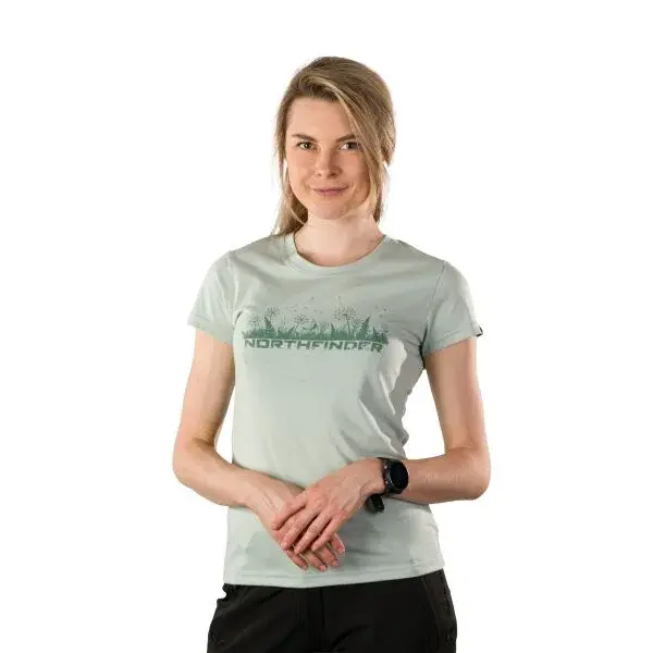 Northfinder LIDIA Dámské tričko, světle zelená, velikost