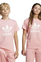 Dětské bavlněné tričko adidas Originals oranžová barva, s potiskem, JC9188