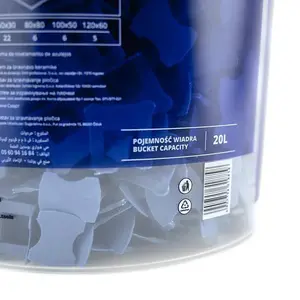 Spony Smart Level, 1 mm, 800 ks + kbelík 20 l, Kubala