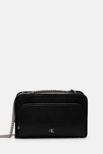 Kabelka Calvin Klein Jeans černá barva, K60K613046