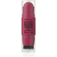 Rimmel Multi-Tasker Blush'N'brush tvářenka v tyčince se štětcem odstín 200 Fushia Glam 8 g