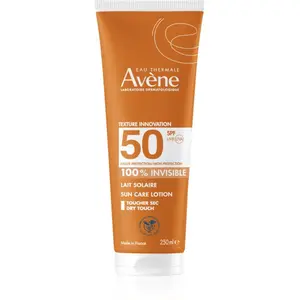 Avène Sun Care Lotion 100% Invisible voděodolné mléko na opalování SPF 50 250 ml