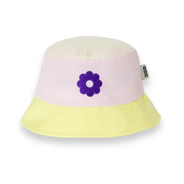 KiETLA ICONIK klobúčik s UV ochranou - Pink Flower - 49 - 51 cm