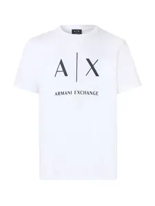 ARMANI EXCHANGE Tričko  čierna / biela