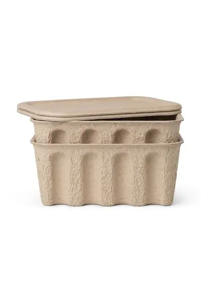 Ferm Living Úložný box ferm LIVING Paper Pulp Box 2-pack