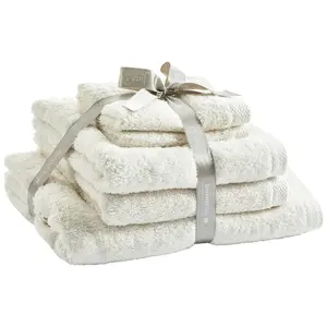 Musterring SADA RUČNÍKŮ A OSUŠEK, krémová, bílá