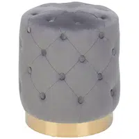Xora TABURET, dřevo, kov, textil, 37,5/40/37,5 cm