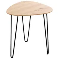 XXXL ODKLÁDACÍ STOLEK, černá, barvy dubu