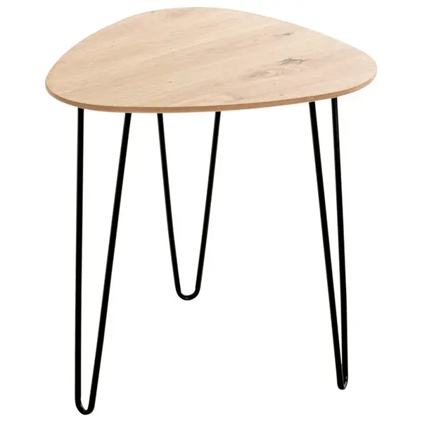 ODKLÁDACÍ STOLEK, černá, barvy dubu