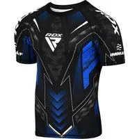 RDX IMMAF APPROVED HALF SLEEVES COMPRESSION SHIRT Kompresné tričko, čierna, veľkosť