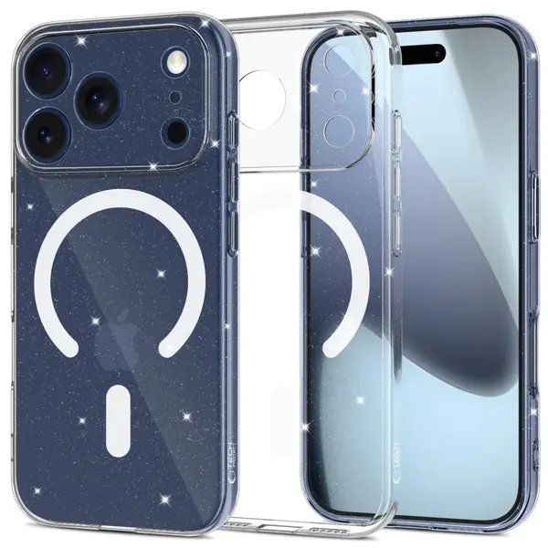 Tech-Protect Flexair MagSafe, iPhone 17 Pro Max, glitter