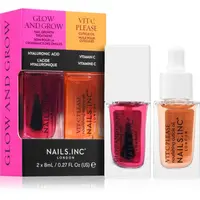 Nails Inc. Glow and Grow & Vit C Please sada lakov na nechty s vyživujúcim účinkom