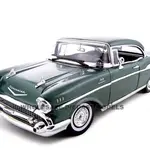 1957 Chevrolet Bel Air Hard Top Green 1/18 Diecast Model Car by Motormax