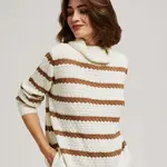 Striped turtleneck sweater