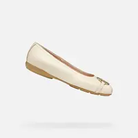 Cream women's ballet flats Geox Annytah - Women's