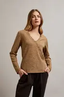 Marisse Women's Blouse Z-Ts-4521 Beige