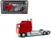 Kenworth K100 with 5-Bar Grill and XXL Chassis Red 1/87 (HO) Plastic Model by Promotex