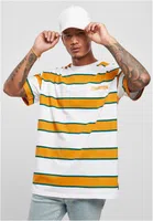 Starter Logo Striped Tee bílá/žlutá