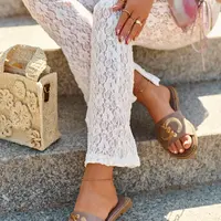 S. BARSKI Dámské Ploché Žabky S Cekulemi S.Barski