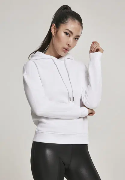 Women's organic hoodie white