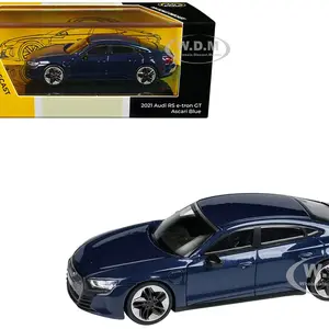 Audi E-tron GT RS Ascari Blue Metallic 1/64 Diecast Model Car by Paragon Models