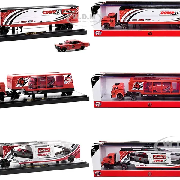 Auto Haulers Set of 3 Trucks Release 54 Limited Edition to 8400 pieces Worldwide 1/64 Diecast Models by M2 Machines