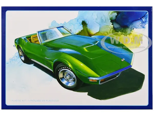 Skill 2 Model Kit 1972 Chevrolet Corvette Roadster 1/25 Scale Model by AMT