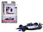 Dallara IndyCar 8 Linus Lundqvist "The American Legion" Chip Ganassi Racing "NTT IndyCar Series" (2024) 1/64 Diecast Model Car by Greenlight