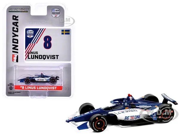 Dallara IndyCar 8 Linus Lundqvist "The American Legion" Chip Ganassi Racing "NTT IndyCar Series" (2024) 1/64 Diecast Model Car by Greenlight