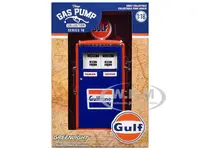 1954 Tokheim 350 Twin Gas Pump "Gulf" Blue and Orange "Vintage Gas Pumps" Series 16 1/18 Diecast Replica by Greenlight
