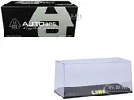 Collectible Display Show Case with Black Plastic Base and Gold "LBWK" Logo for 1/18-1/24 Scale Model Cars by Autoart