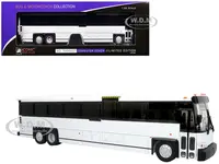 MCI D4500CT Commuter Coach Bus Blank White "The Bus &amp; Motorcoach Collection" Limited Edition to 504 pieces Worldwide 1/50 Plastic Model by Iconic