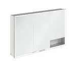 Villeroy & Boch My View+ - Zrkadlová skrinka s LED osvetlením 120x75x17 cm, 3 dvierka, biela/sivá A48112VE