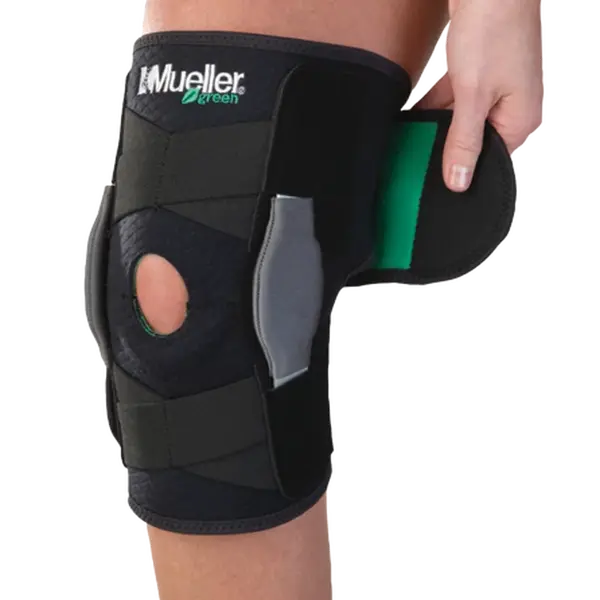 MUELLER ® Green, Adjustable Hinged Knee Brace, ortéza na koleno, uni