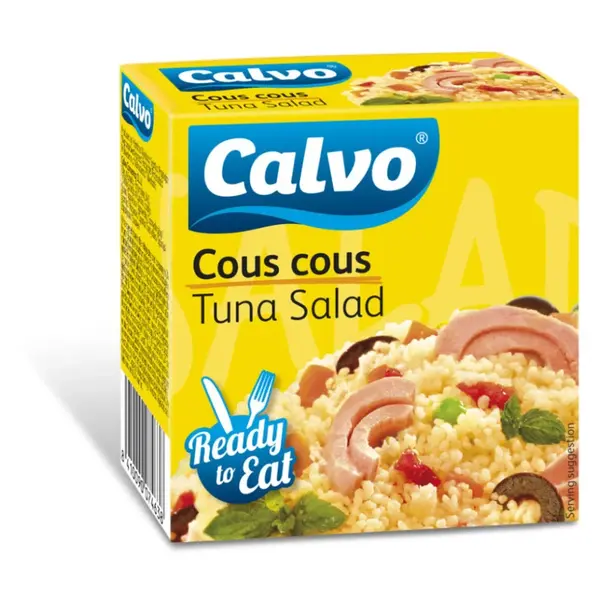 CALVO Tuňákový salát s kuskusem 150 g, poškozený obal