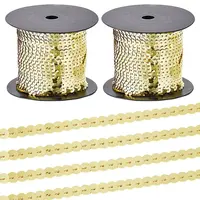 2Rolls Plastic Paillette Beads