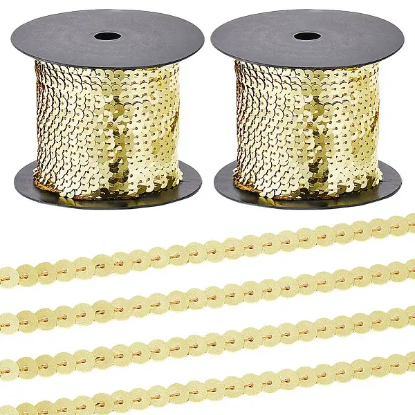 2Rolls Plastic Paillette Beads