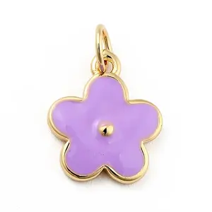 Rack Plating Brass Enamel Charms