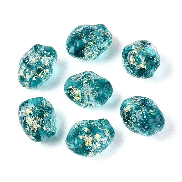 Handmade Foil Glass Beads Strands