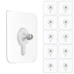 36Pcs Acrylic Traceless Hook Hangers