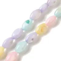 Rainbow Color Dyed Natural Freshwater Shell Beads Strands