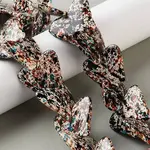 Spray Printed Synthetic Turquoise Beads Strands