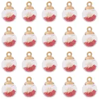 20Pcs Transparent Glass Globe Pendants
