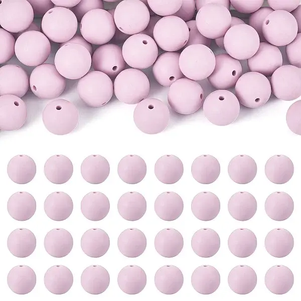 50Pcs Food Grade Eco-Friendly Silicone Beads