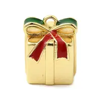 Christmas Brass Enamel Beads