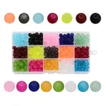 1Box 15 Color Transparent Glass Beads